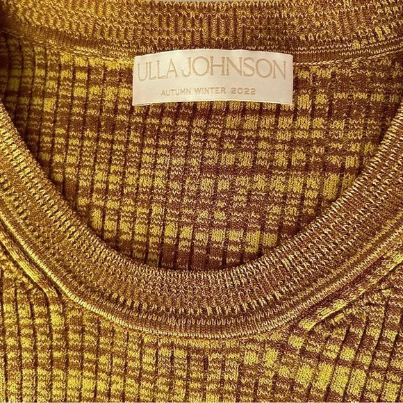 Ulla Johnson Marcellina Knit Taffeta Cutout Midi Dress Size 8 - Picture 12 of 17